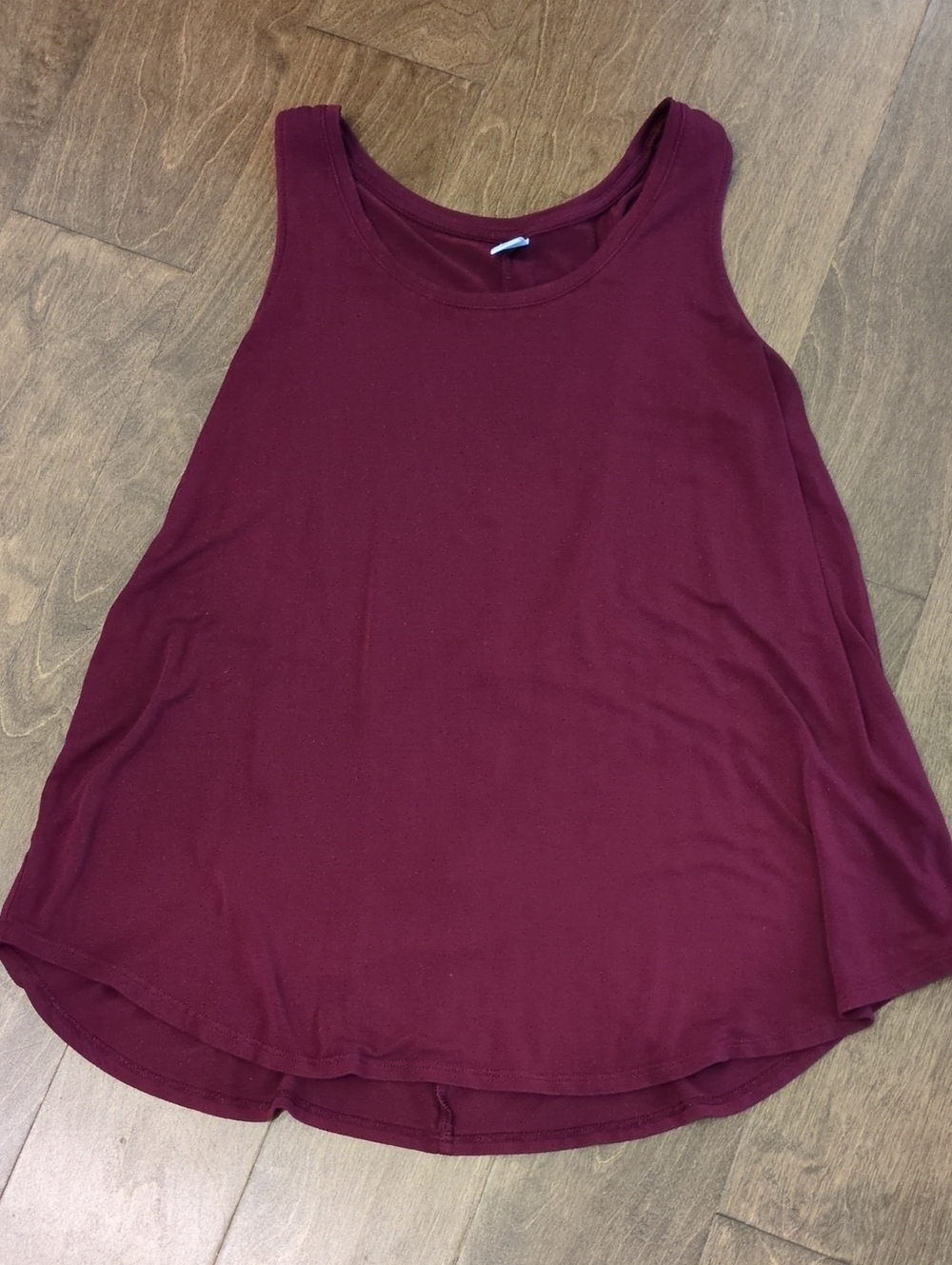 Old Navy Sleeveless Tank Top - Burgundy Plum Size Small
